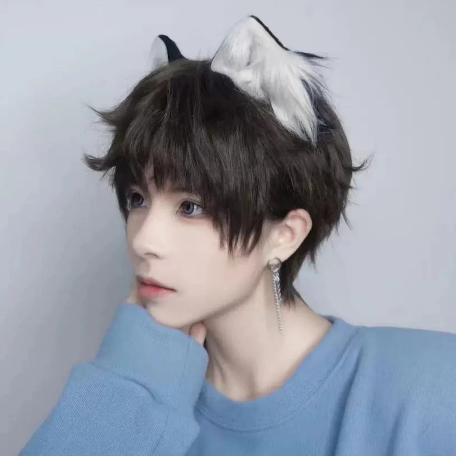 2pcs Cute Puppy Beast Ear Hair Clips - Japanese-Style Cosplay Hairpins, Cat Ear & Fox Ear Barrette Clips, Kitty Hair Accessories - view 5