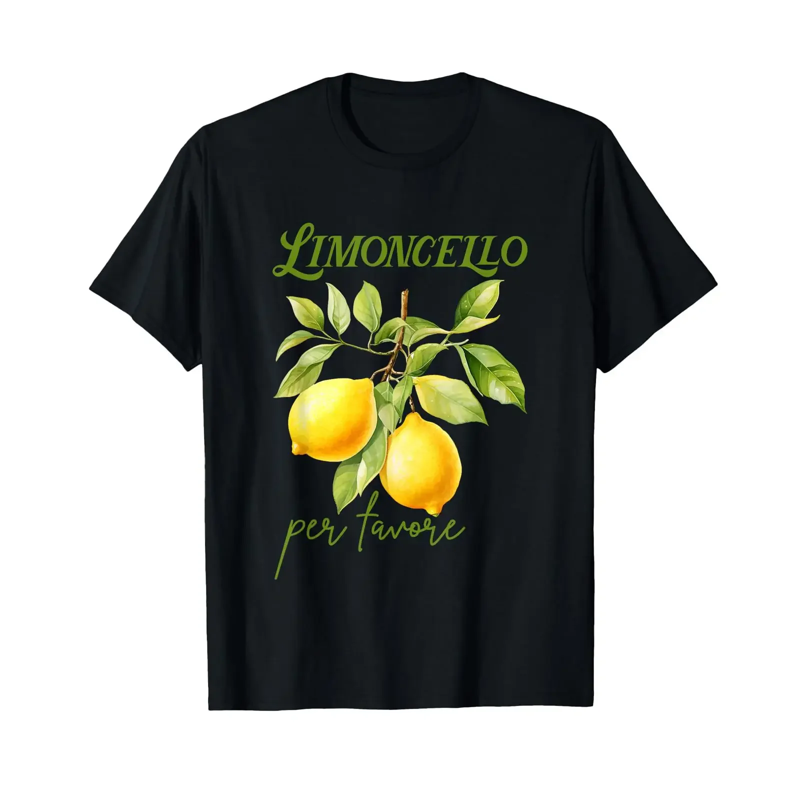 Limoncello Per Favore Lemon Liqueur T Shirt vintage Washed Soft Versatile Stretched fashion Stylish designer clothes homme