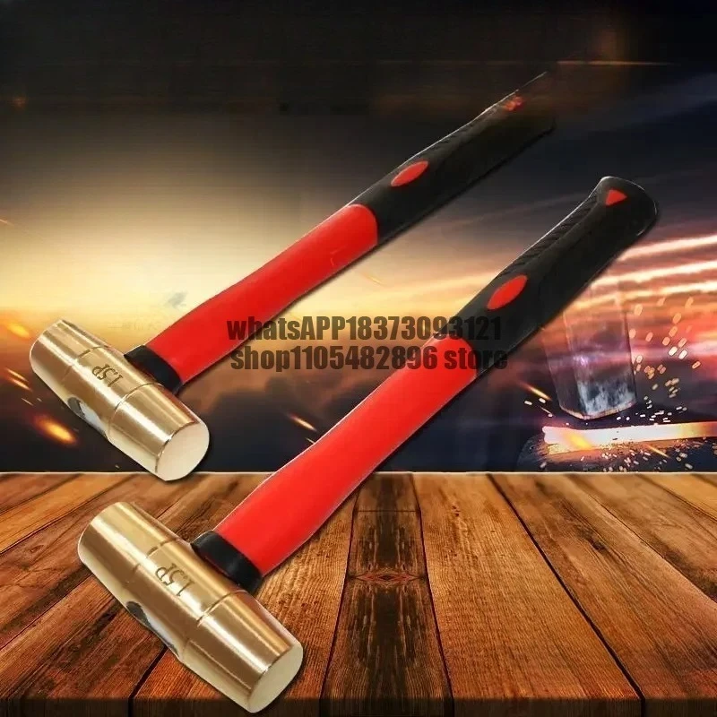 Explosion-proof brass round drum, cylindrical, cylindrical hand hammer, gas station accessor