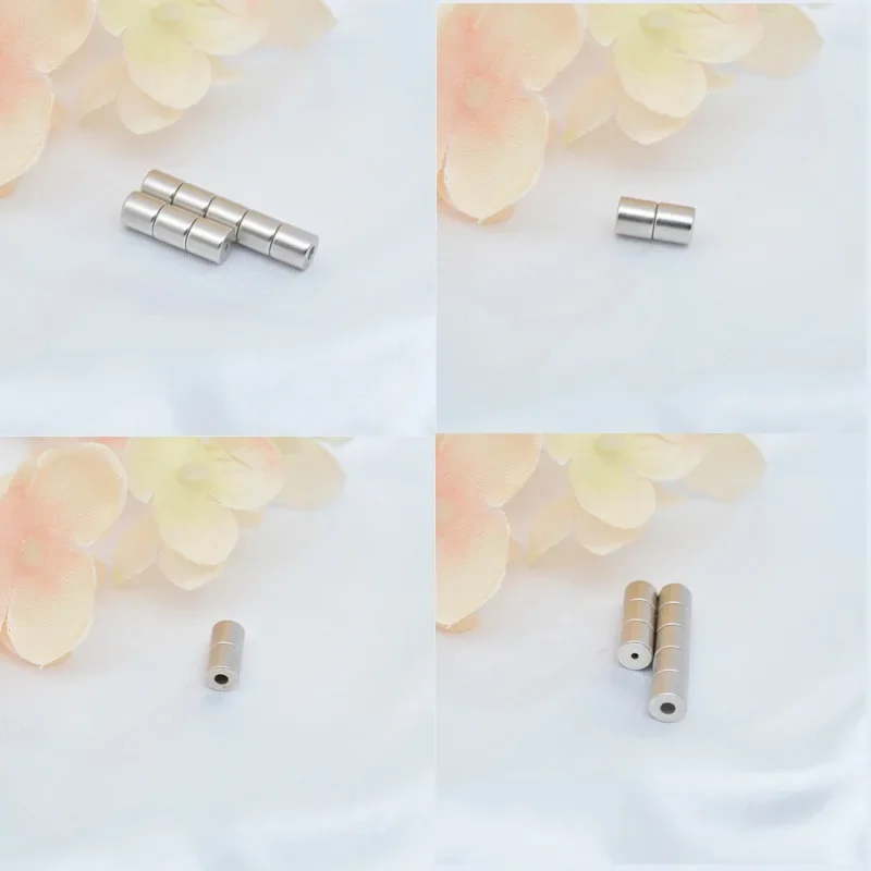 50Pair Super Strong Magnetic Clasps Neodymium N52 Magnets 6*6mm 5*6mm 5*5mm for Bracelet Necklace Jewelry Making DIY Accessories