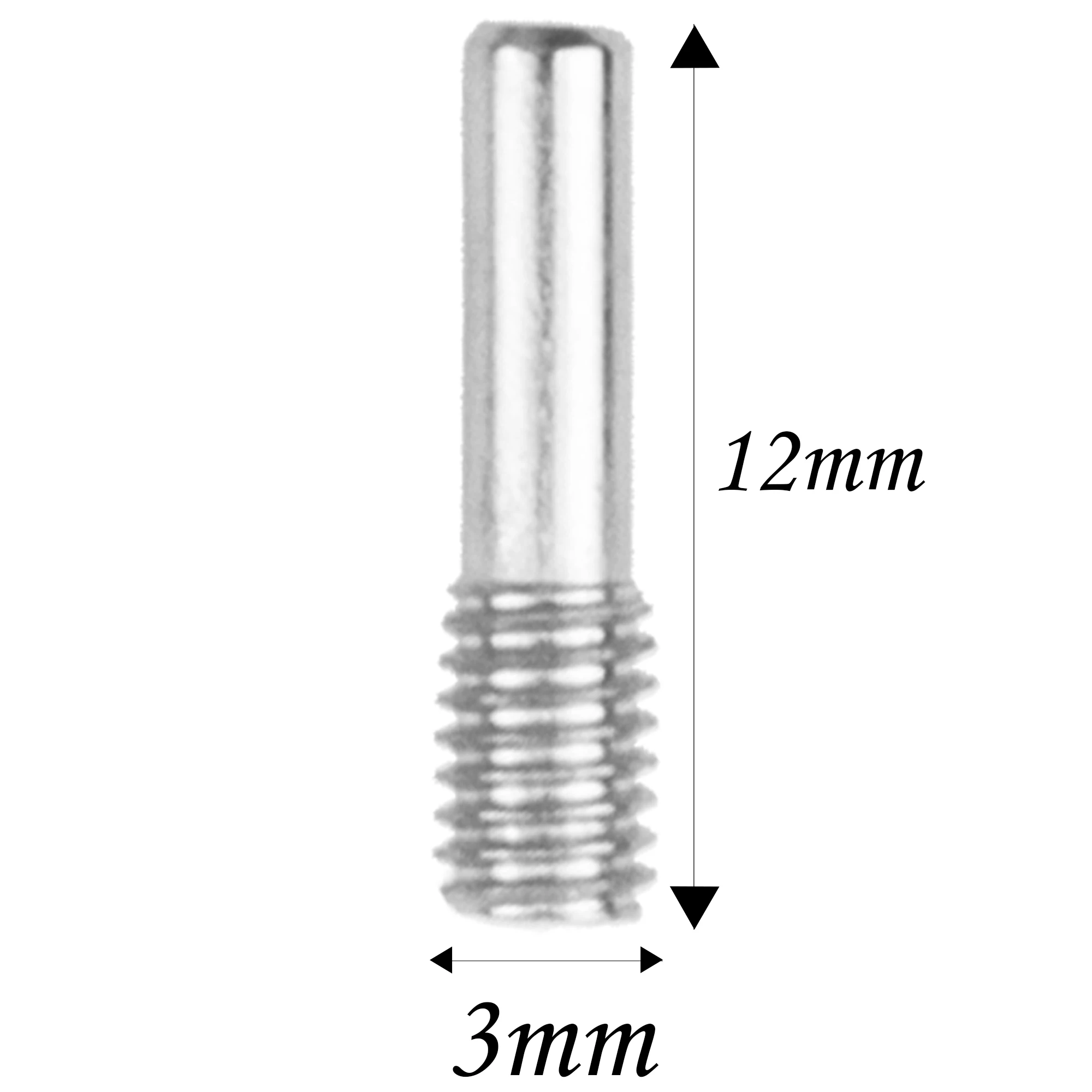 12Pack Hard Steel M3 M4 Driveshafts Screw Pins for Axial SCX10 90046 Traxxas TRX-4 D90 Tamiya CC01 1/10 RC Crawler Car