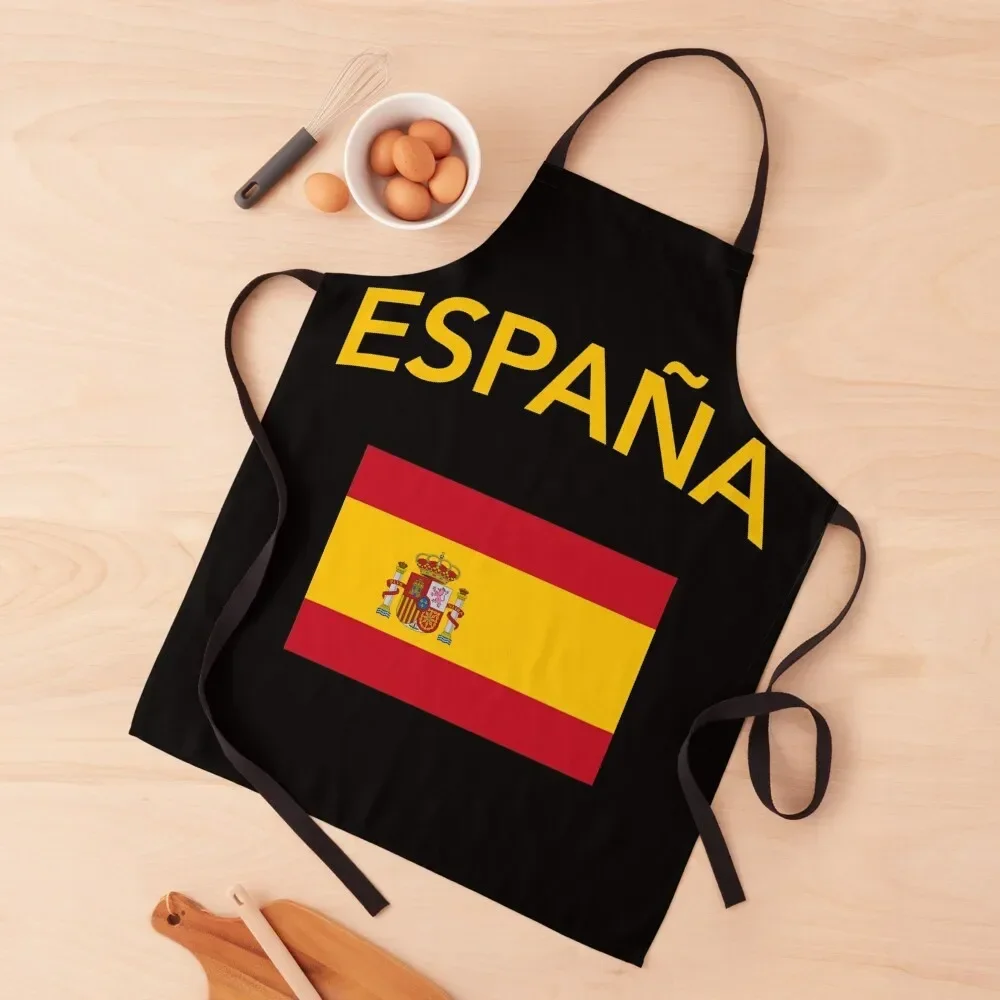 

Spain Spanish Flag Apron Kitchen Man Customizable beauty master Apron
