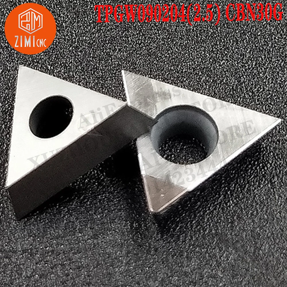 TPGW090204(2.5) CBN30G أدوات مطحنة نهاية TPGW أدوات CNC إدراجات كربيد تحول إدراجات أداة القطع المخرطة ميكانيكي مخرطة معدنية