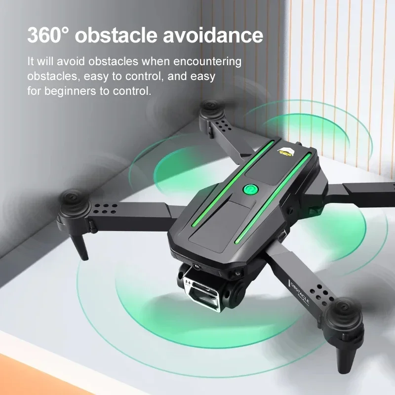 Dron plegable para evitar obstáculos en todas direcciones S86 con fotografía aérea 4K HD Mini Quadcopter aviones de Control remoto voladores