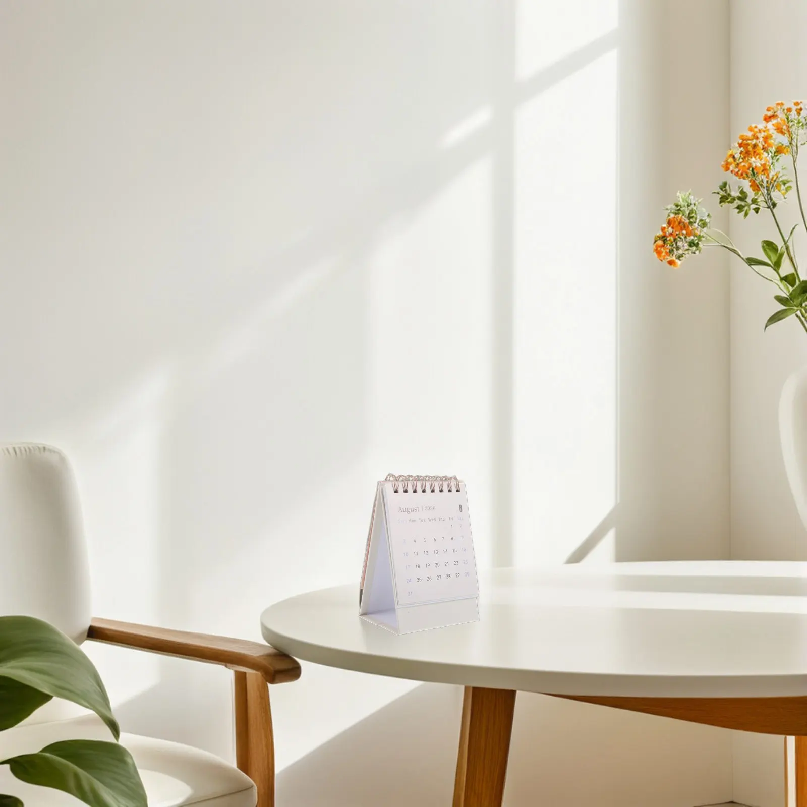 

Настольный мини-календарь на 2026 год: стильный, откидной, с полным годовым расписанием, ежемесячный планировщик для офиса, дома и школы