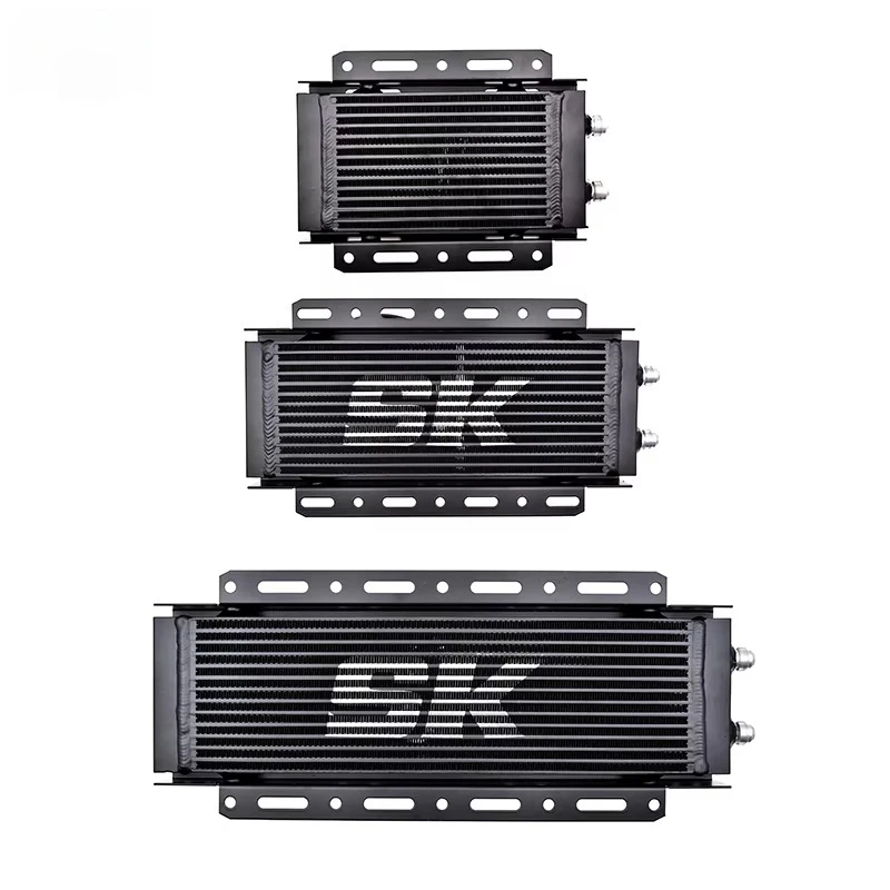 Aluminum Universal Cross Flow Bar & Plate Small Middle AN10 Oil Cooler Heat Exchanger + 5.5