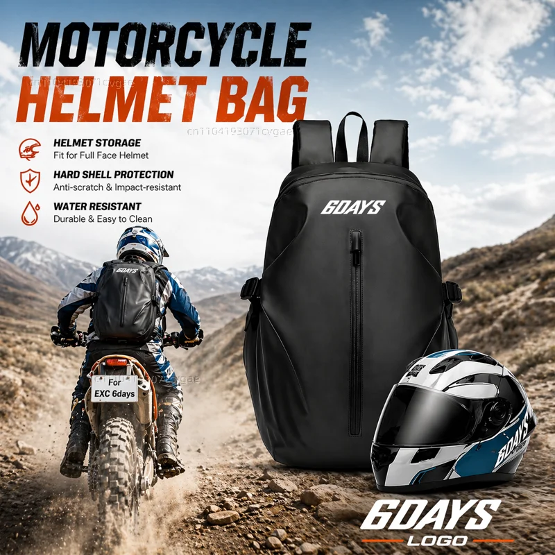 

Knight Backpack Motorcycle Helmet Bag Travel Equipment Waterproof Large Capacity Riding Gear For EXC EXC-F XC-W TPI Six Days