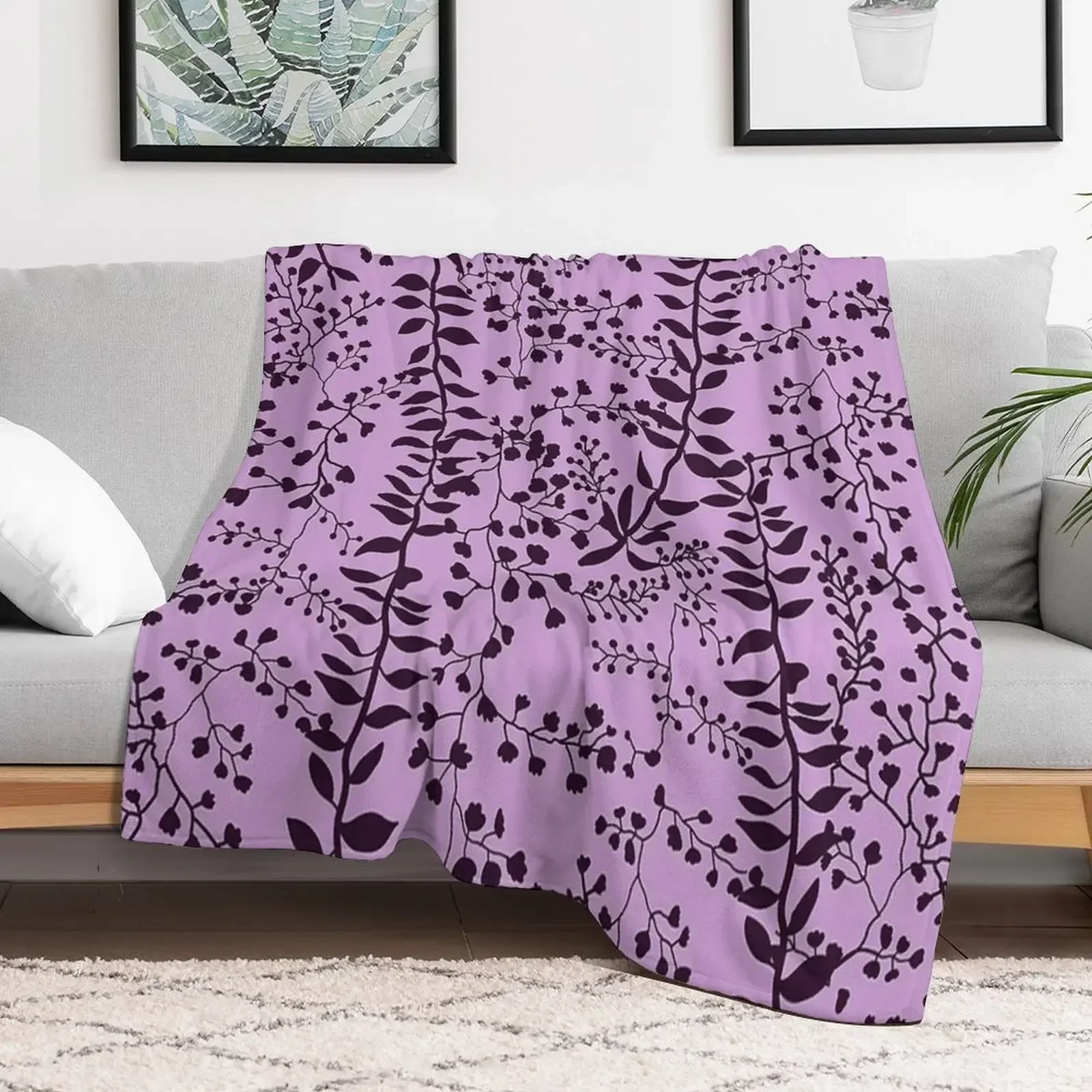 Bella Swan Lavender Freesia Throw Blanket Polar Blankets For Sofas Bed linens Blankets