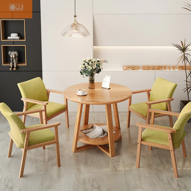 

Negotiation table casual coffee table living room home and chair combination modern simple shelf balcony small table