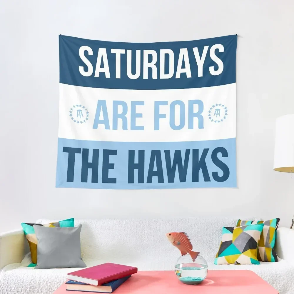 

Saturdays are for the Hawks Tapestry Tapete For The Wall Mushroom Tapestry