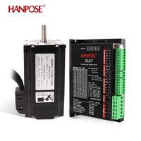 5PCS HANPOSE 0.5kw clamps Air cooled Air cooled spindle ER11 chuck CNC 500W Spindle Motor + Power Supply speed governor
