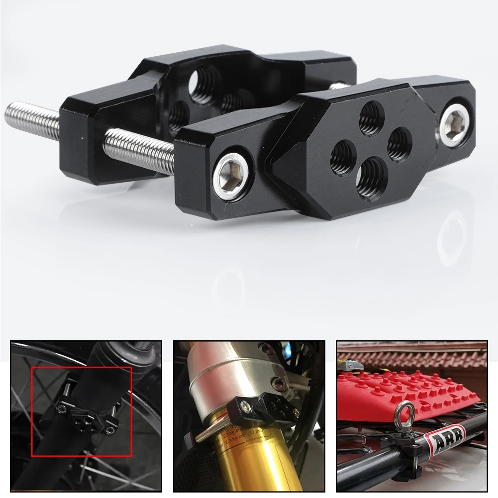 Mount Bracket Handlebar Bumper 17-54mm 1PCS Aluminum Alloy Motorcycle High Quality Practical Mount Bracket Handlebar