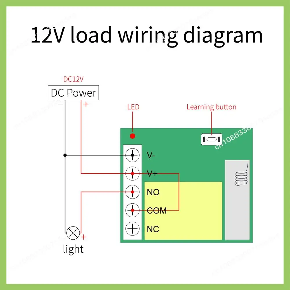 Y19A العالمي لاسلكي للتحكم عن بعد التبديل DC12V 1CH التتابع وحدة الاستقبال RF الارسال 433Mhz الذكية التحكم عن بعد