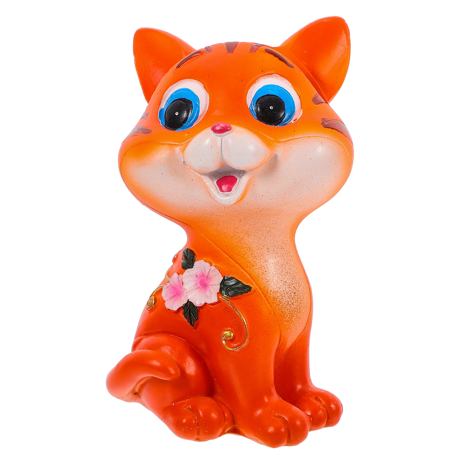 

Cat Glasses Holder Stand Cute Animal Eyeglass Frame Cartoon Style Resin Material Kids Case Lined Display Ornaments Home