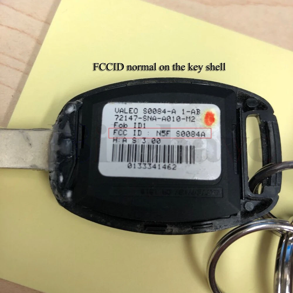 jingyuqin N5F-S0084A Remote Car Key 313.8MHz ID46-7961 Chip For Honda Civic 2006 2007 2008 2009 2010 2011 2012 2013 Fob 2/3/4 BN