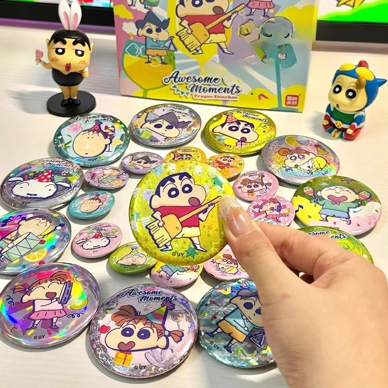 

CrayonsShinchanse Ishizaka Midori Boochan Nohara Misae Twodimensional Peripheral Products Badges Schoolbag Accessories