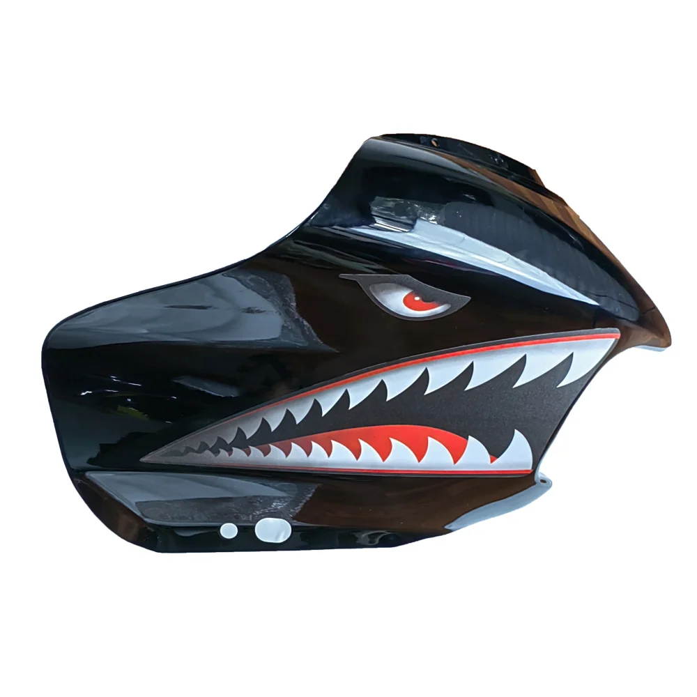 WWII Air Force Shark Mouth Decal Star vinyl stickers For Harley Touring Road Glide 2015 to 2023