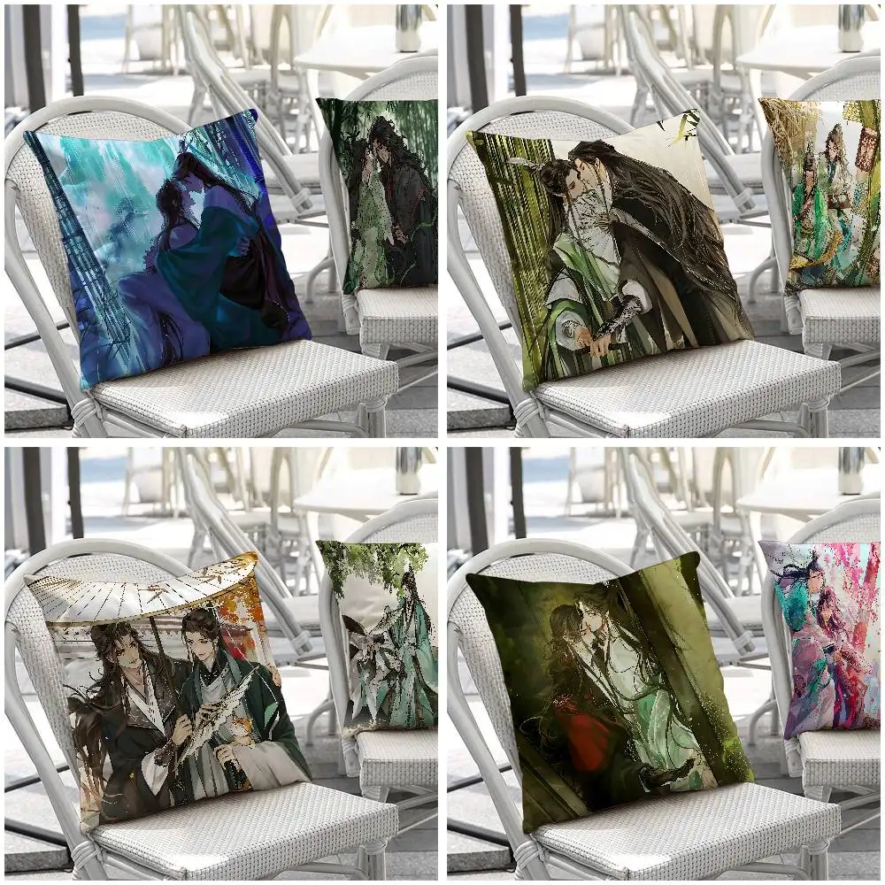 

Luo Binghe Shen Qingqiu Pillow Case Throw Pillow Cover Nordic Vintage Style Cushion Covers Home Living Room Sofa Couch Seat Dec