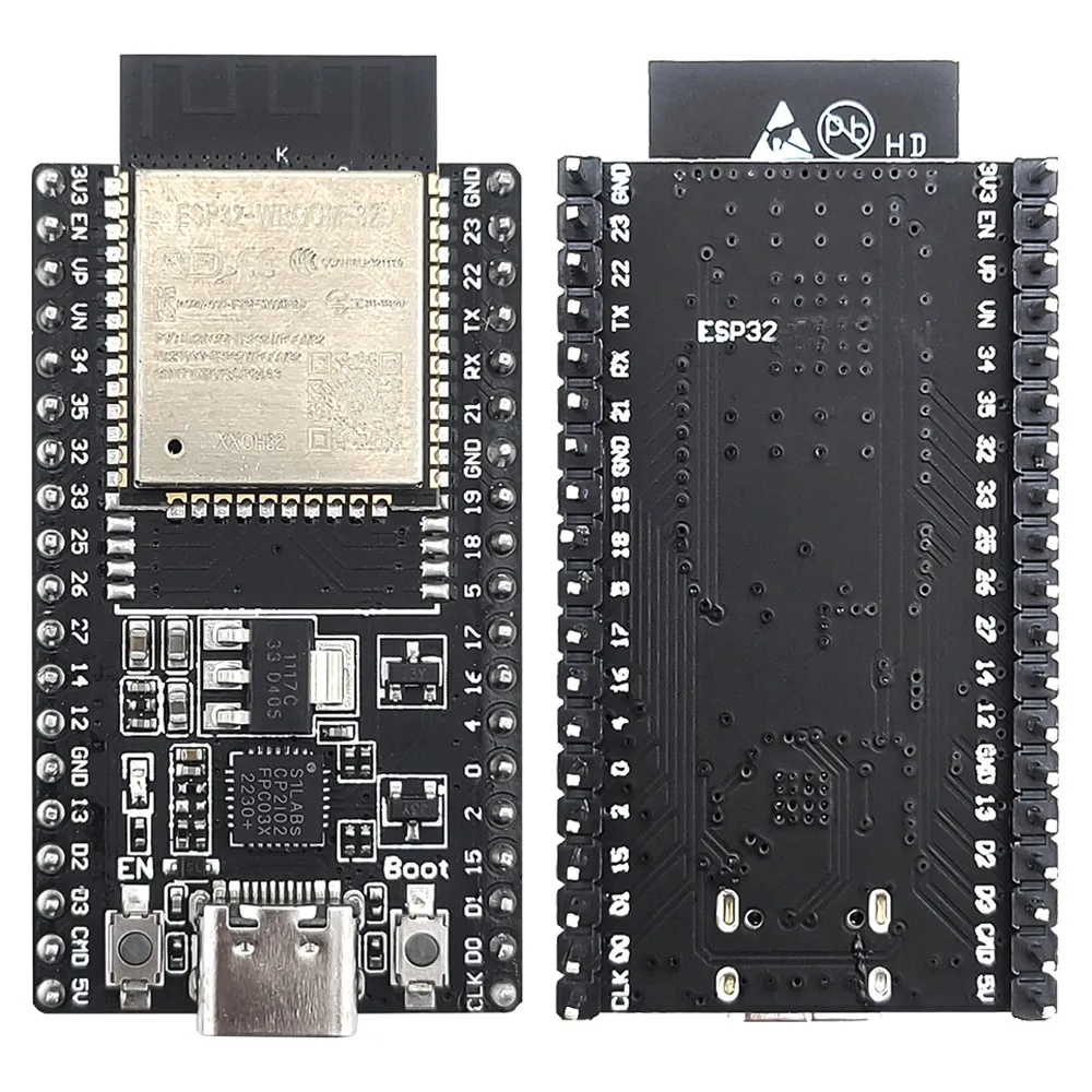 ESP32 Development Board with GPIO Expansion Board Kit ESP32-WROOM-32D BT Wifi Module 38PIN CP2102 ESP32-DevKitC USB Type-C