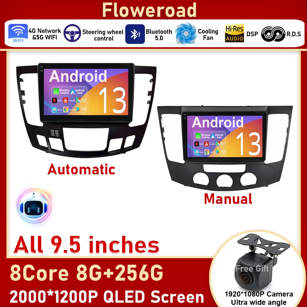 

2K For Hyundai Sonata NF 2008 - 2010 Car Radio Multimedia Video Player Navigation stereo GPS Android Auto No 2din 2 din BT5.0