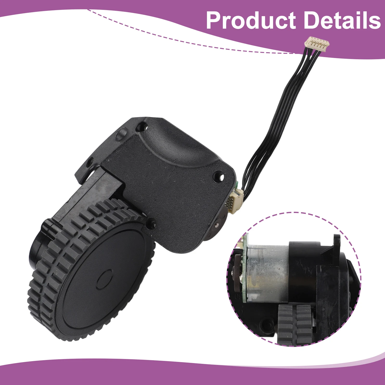 Quiet Cleaning Experience Quiet Drive Wheel No Left Right Wheel Improved Cleaning Efficiency Easy Installation Smooth Movement