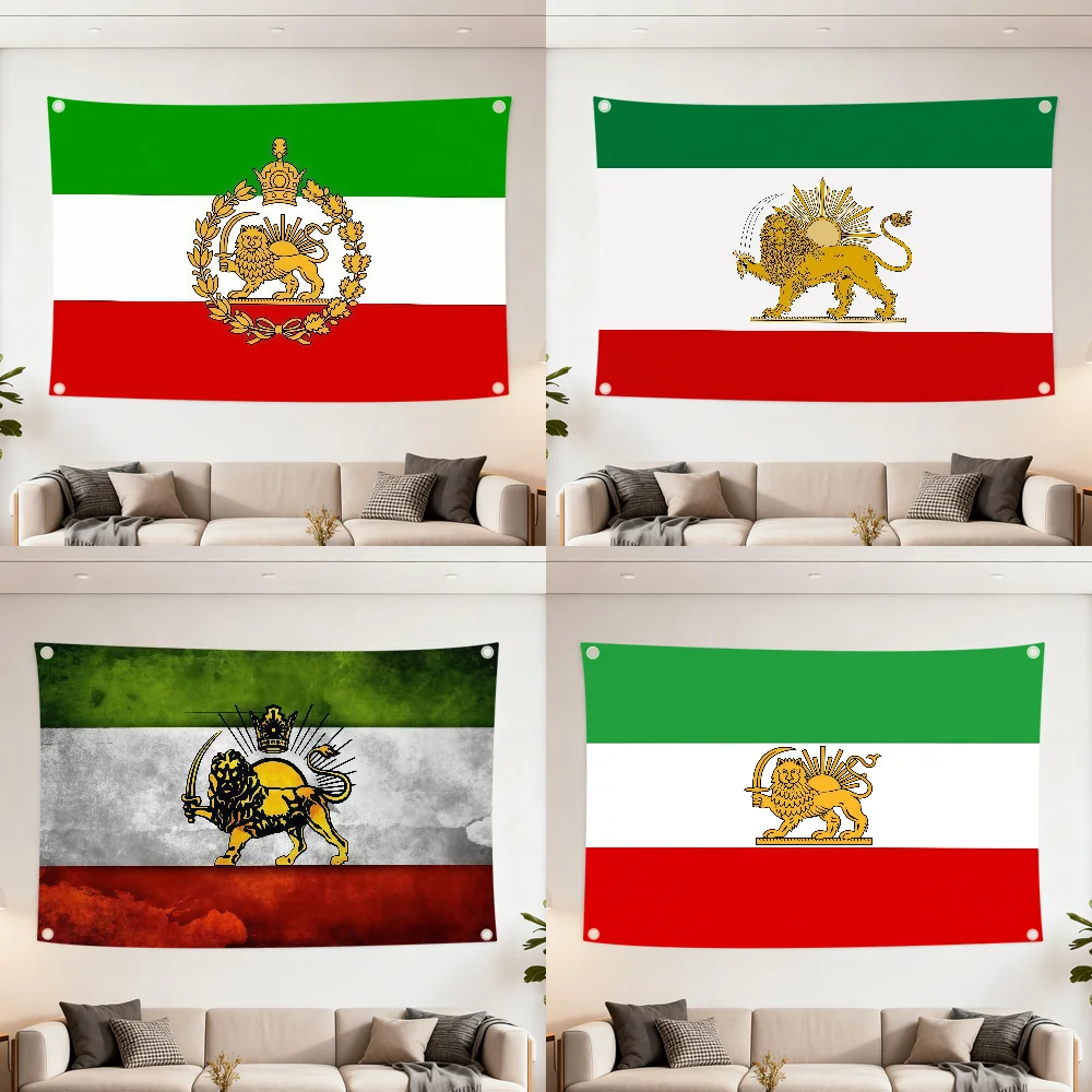 Historic Iran Persian flag Decoration Outdoor Picnic Party Art Hanging Home Camping Party Banner Best sellers