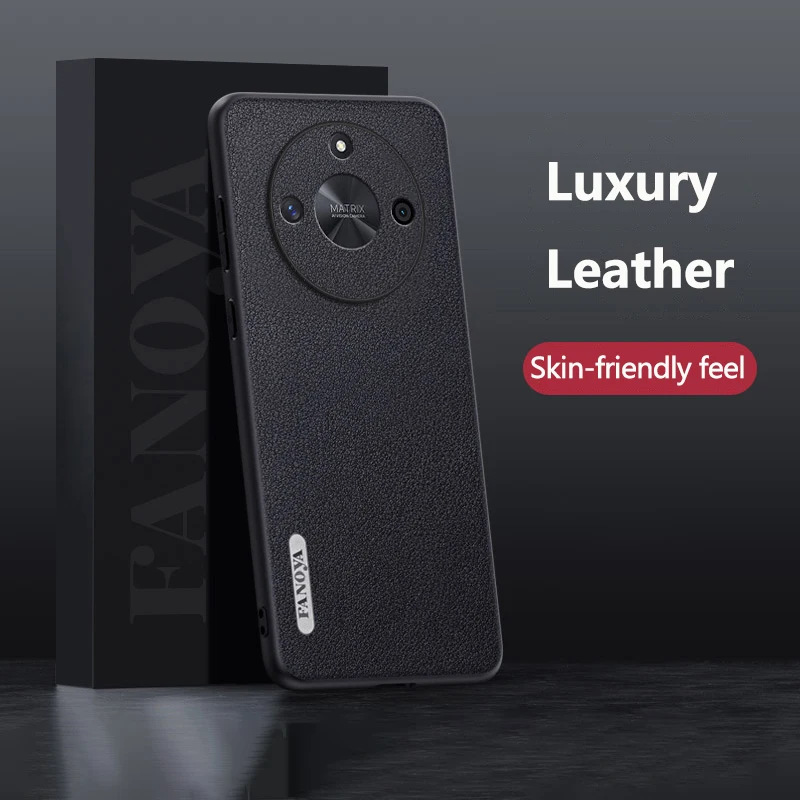 

Luxury Leather Case For Honor X 60 Pro Skin-friendly Matte PU Shockproof Bumper Phone Back Cover