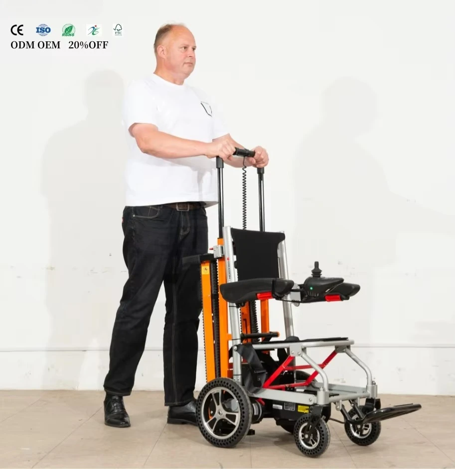 حار بيع 2 في 1 السلالم المتنقلة رفع متسلق الكهربائية طوي درج التسلق #5