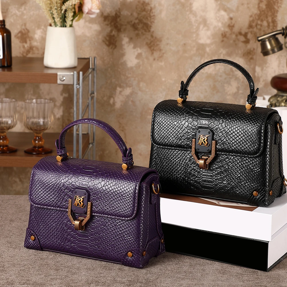 

Женская сумка 2026 года, новая коллекция, высококачественная, простая и модная, с узором под змеиную кожу, на одно плечо, через плечо, многофункциональная сумка.