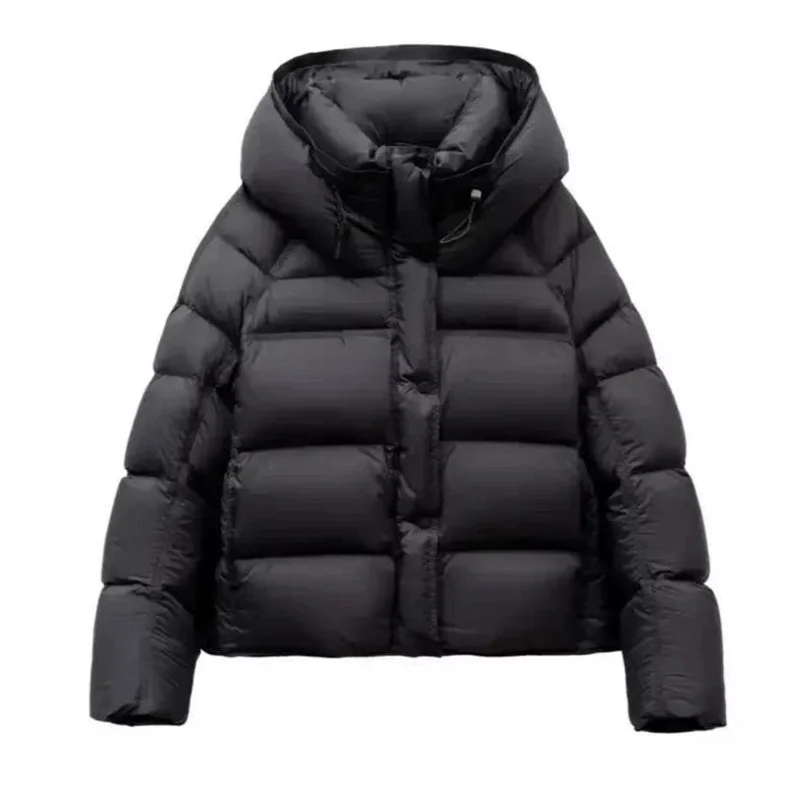 Explosions Warm Cotton Padded Coats 2025 Winter New Down Jackets Women Parkas Short Thick Fashion Outcoat Hooded Ladies Overcoat