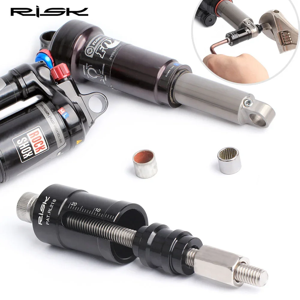 

RISK MTB Bicycle Rear Shock Absorber Bushing Repair Tools Installation Tool Kits for DH Mountain Bike Needle Bearing DU Bushing