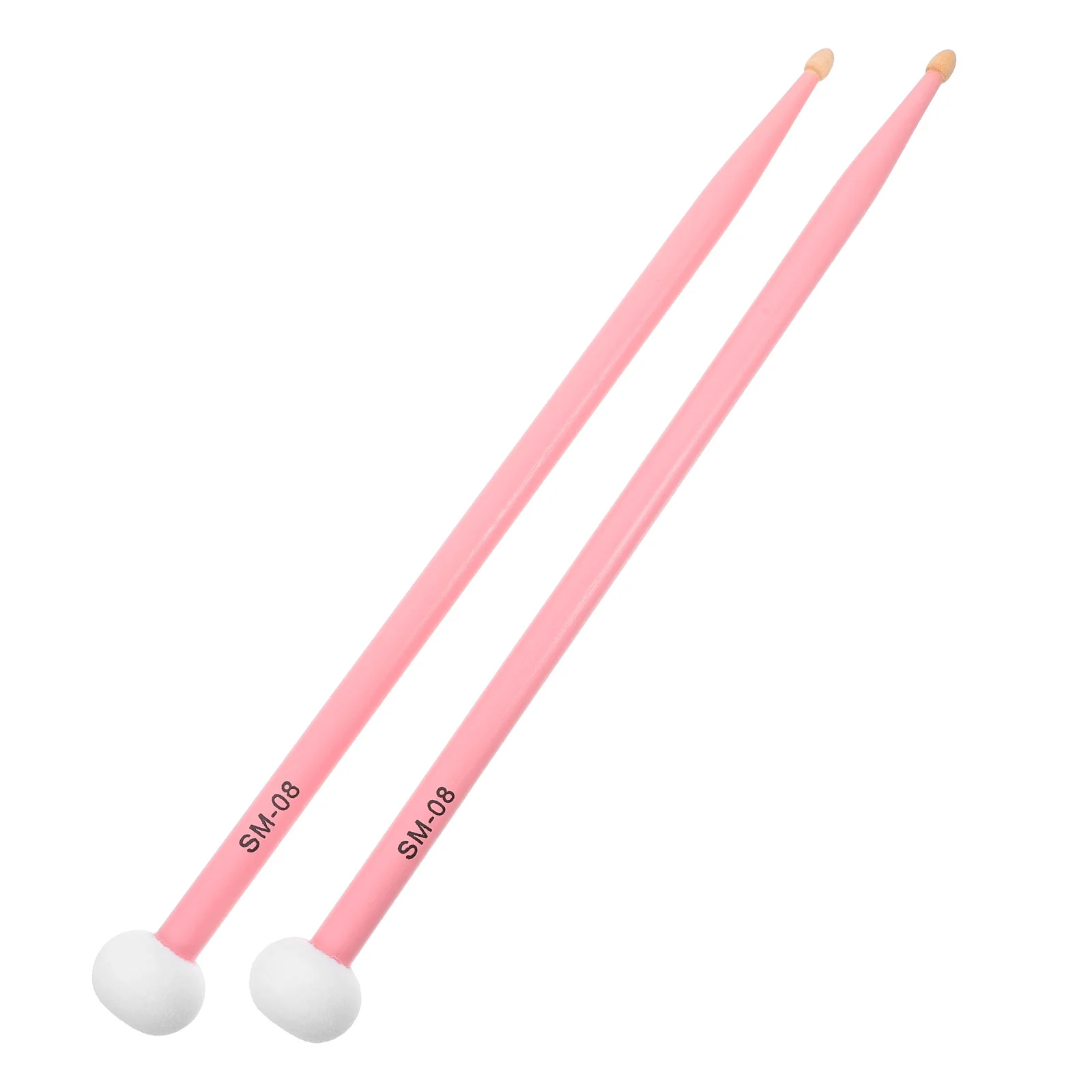 

1 Pair Maple Wood Drumsticks Dual-Head Felt Tip For Timpani Drum Set Percussion Instruments Wood Tip Mallets Drums Accessories
