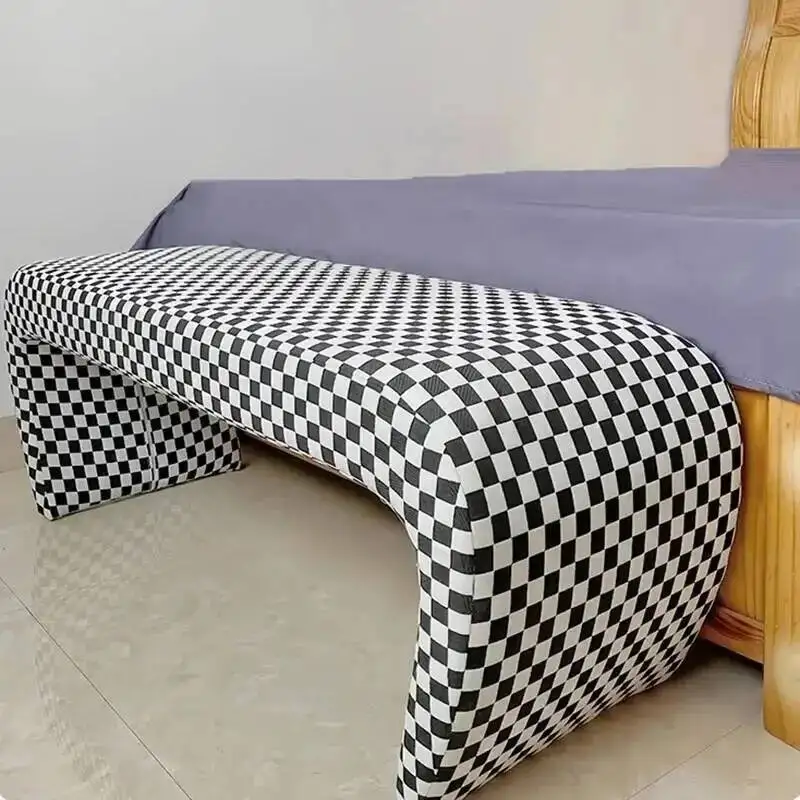 Simple Luxury Bench Shoes Ottoman De Cambiar Comfort Rectangle Pouffe Nordic Taburete Fashion Zapatos Ottomans Modern Furniture