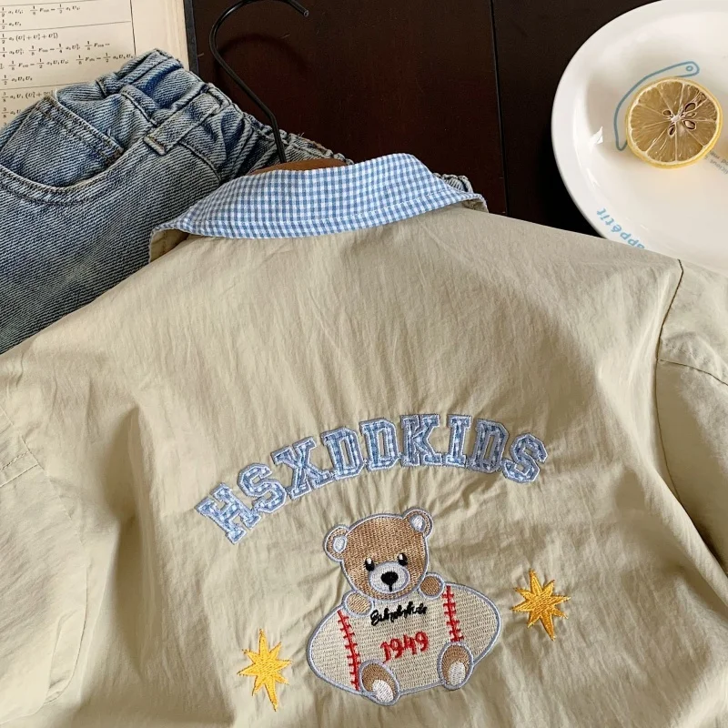 Cappotto da ragazzo Cappotto Giacca Frangivento 2025 Carino Primavera Autunno Cotone Capispalla antivento per adolescenti Taglie forti Abbigliamento per bambini