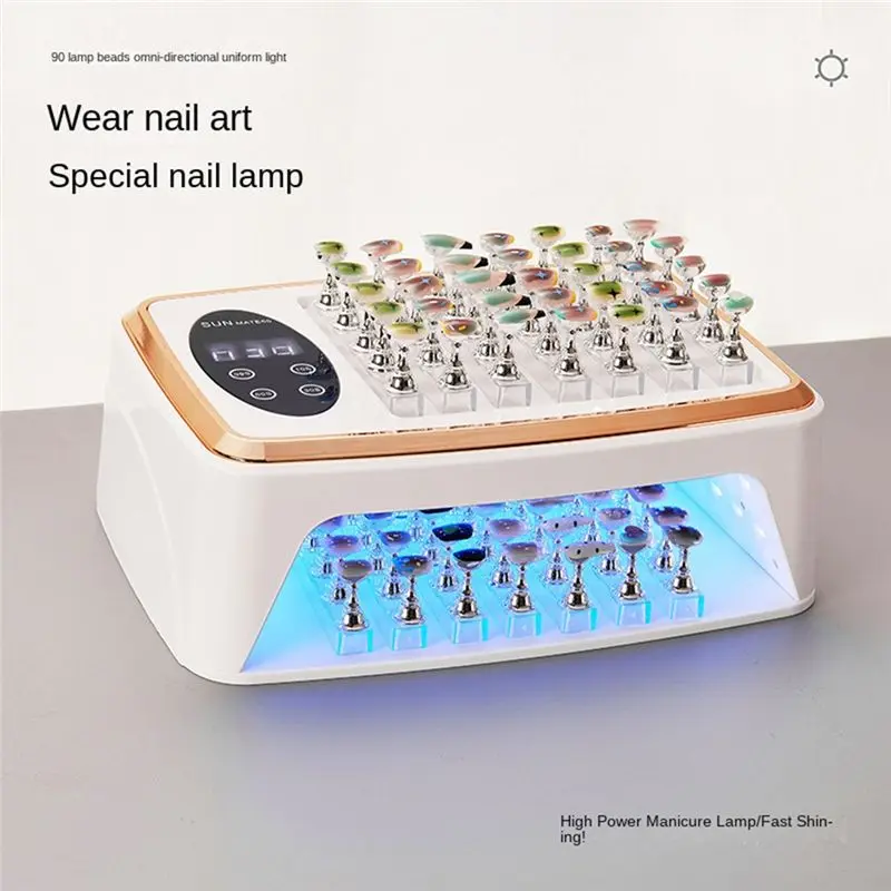 AB33-380W Nail Dryer 90 Leds Nail Dryer UV Lamp For Curing All Gel Nail Polish Motion Sensing Manicure Pedicure