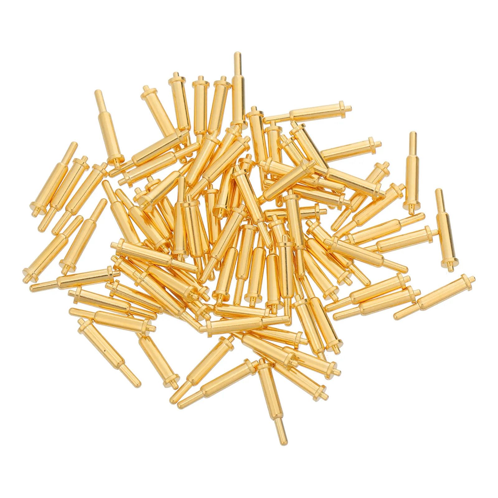 100Pcs Spring Loaded Pogo Pin Board Mount Connector Assembly 2Mm Diameter 9.8mm Height Electrical Probe for Pcb Circuit High