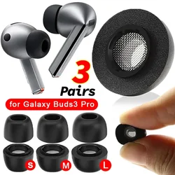 Memory Sponge Eartips for Samsung Galaxy Buds3 Pro Tip Earbuds in Ear Bluetooth Headset Replacement Earplug for Galaxy Buds 3Pro