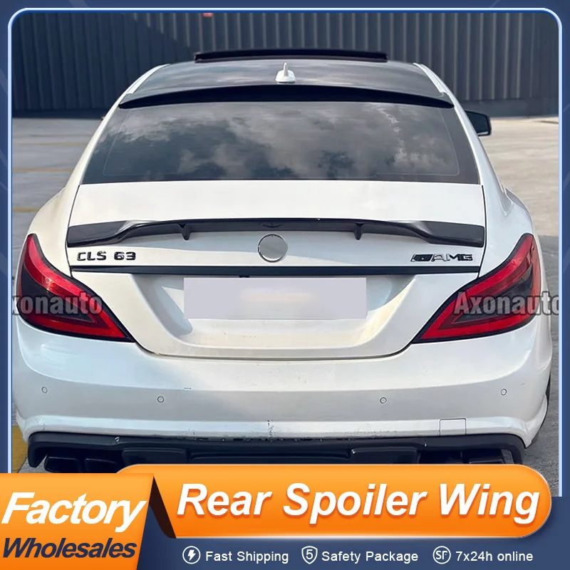 

Для Mercedes-Benz CLS W218 2011-2019: задний спойлер (крыло) из карбона в стиле R для крышки багажника