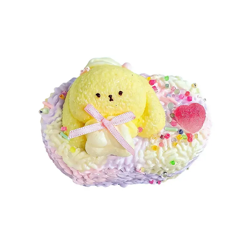 Silicoco Kawaii Cream Cake Dessert Series Squishy Toy Soft Silicone Pinch Fidget Anxiety Relief Handmade #Nulala200058