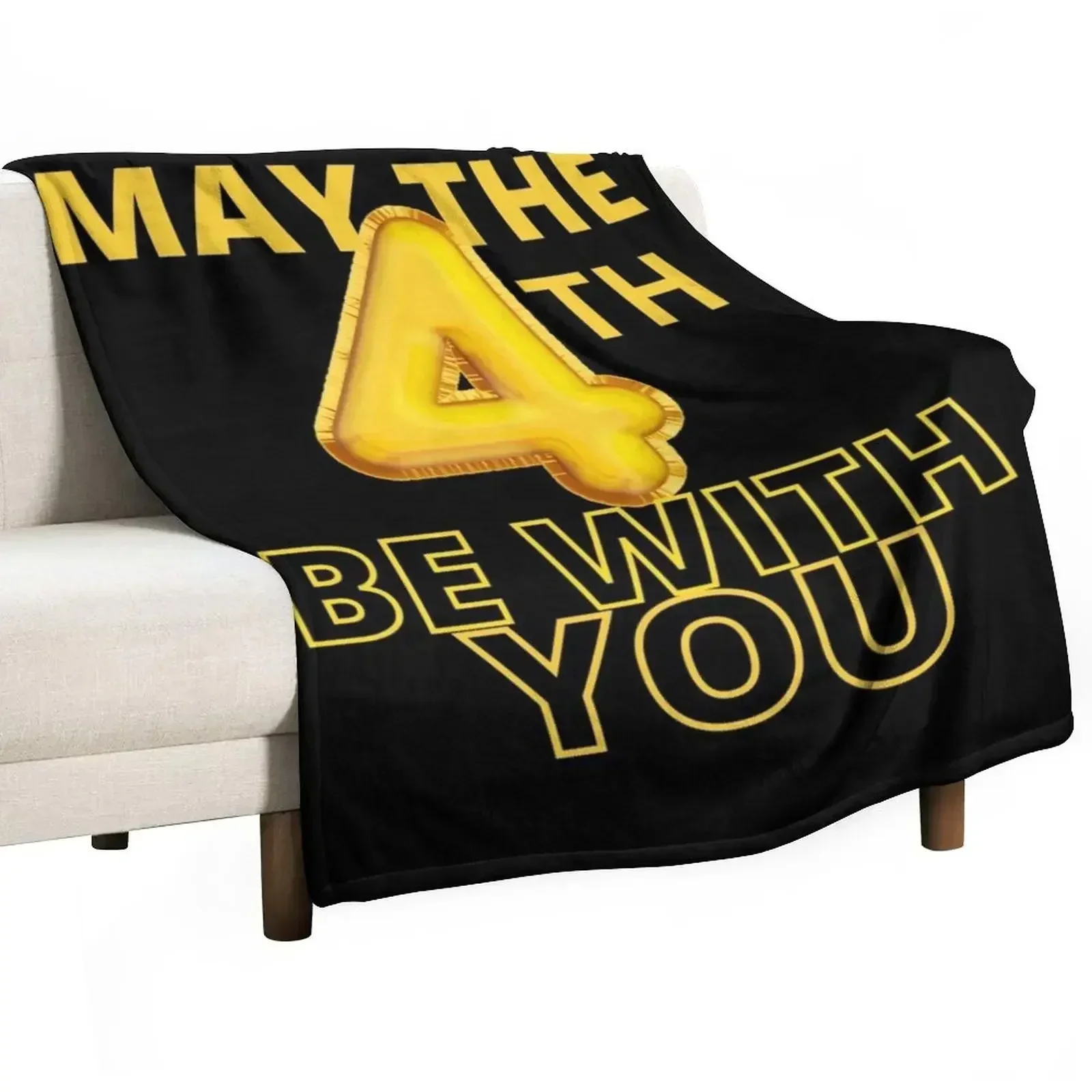 May The 4th Be With You Throw Blanket Luxury Thicken Loose Tourist funny gift Blankets