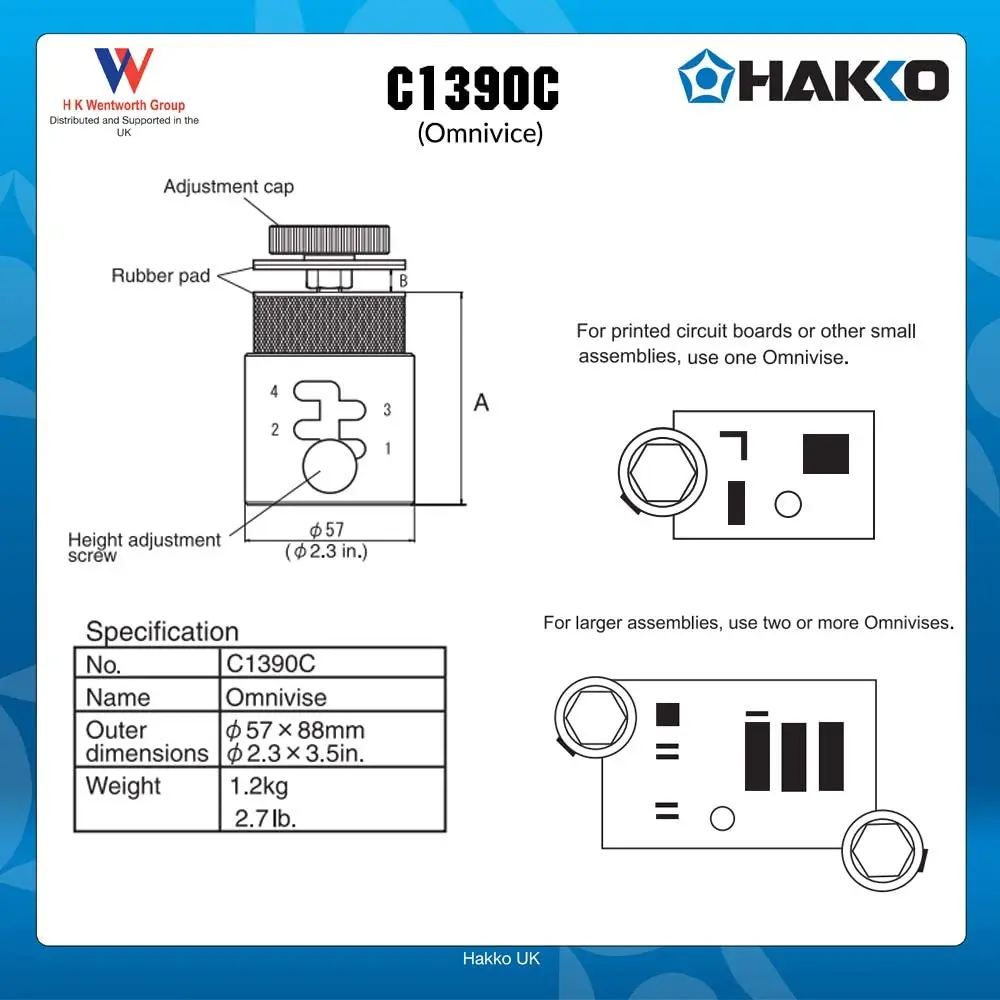 Imagem -04 - Original Hakko C1390c Circuit Board Fixture Pré-aquecimento Tabela Coluna Fixa Usado em Fr810b 803b Ajustável