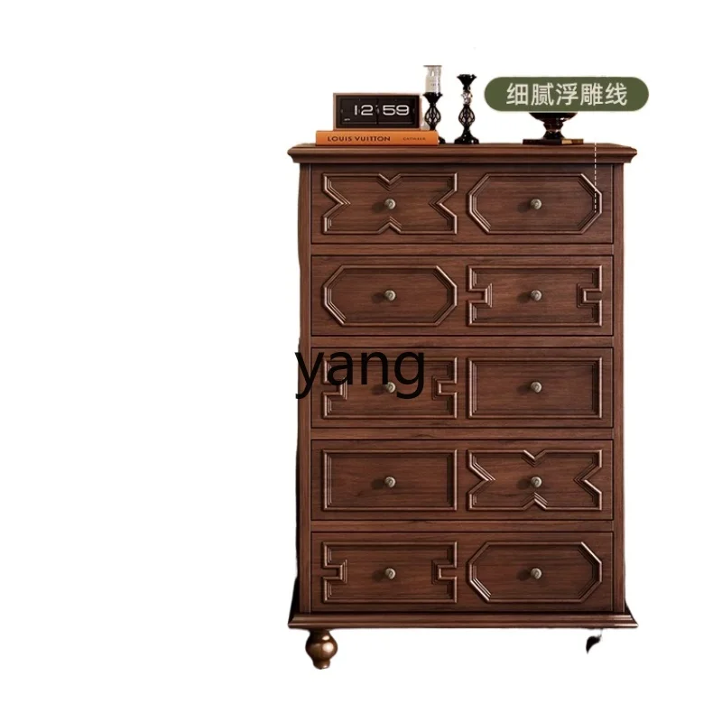 

LH solid wood chest living room retro storage against the wall chest home storage