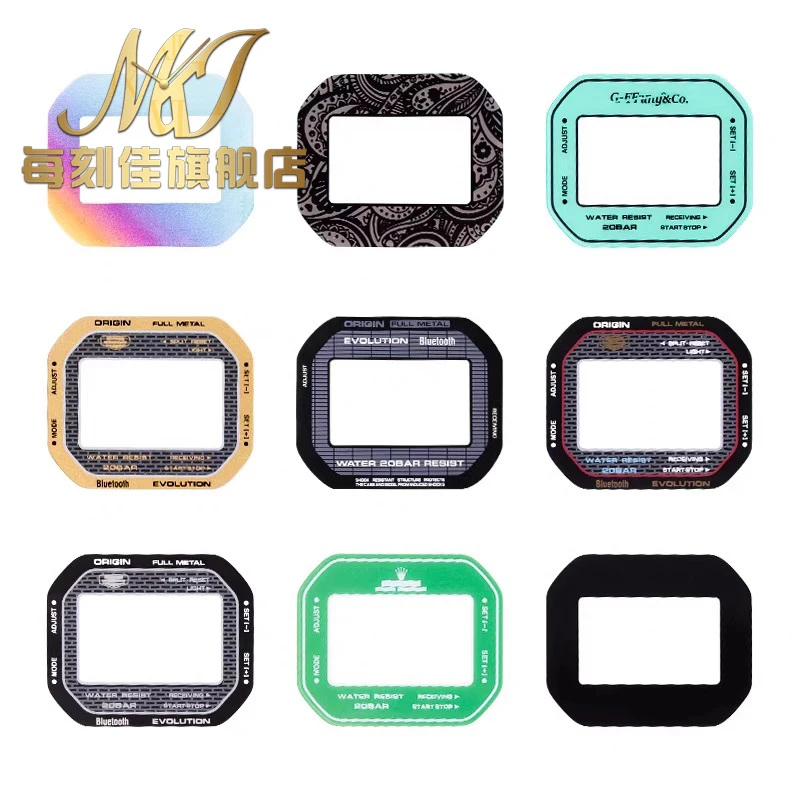 

Watch Tempered film for CASIO DW5600 DW-5600E/HR/BBN black green colorful gold 3m adhesive leave no trace Mirror protective film