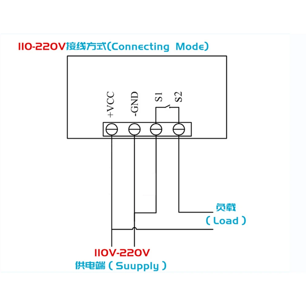 W3230  LED Digital Temperature Controller Thermostat Temperature Control Switch Sensor Red Blue Display Meter DC24V AC110-220V