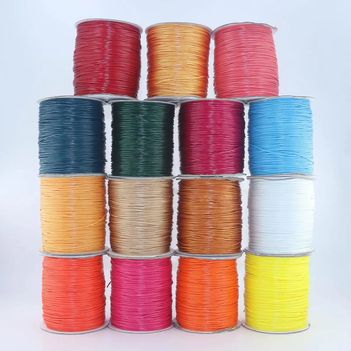 10/150M Multicolor Waxed Thread Wax Rope Cord 1/1.5mm Thick DIY Braided Crafts Jewelry Bag Clothes Tag Hanging Accessories