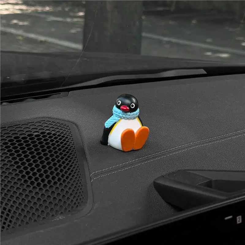 5CM Kawaii Pingu Doll Desktop Ornaments Car Ornaments Interior Decoration Window Edge Car Interior Decoration Center Console He