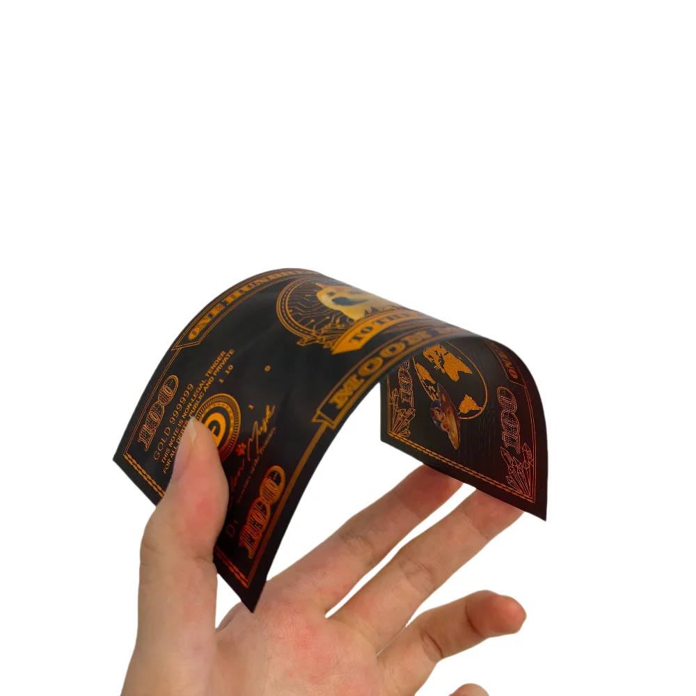 جميلة سوداء مائة Dogecoins القمر المال إلى القمر الأوراق النقدية المشفرة #5