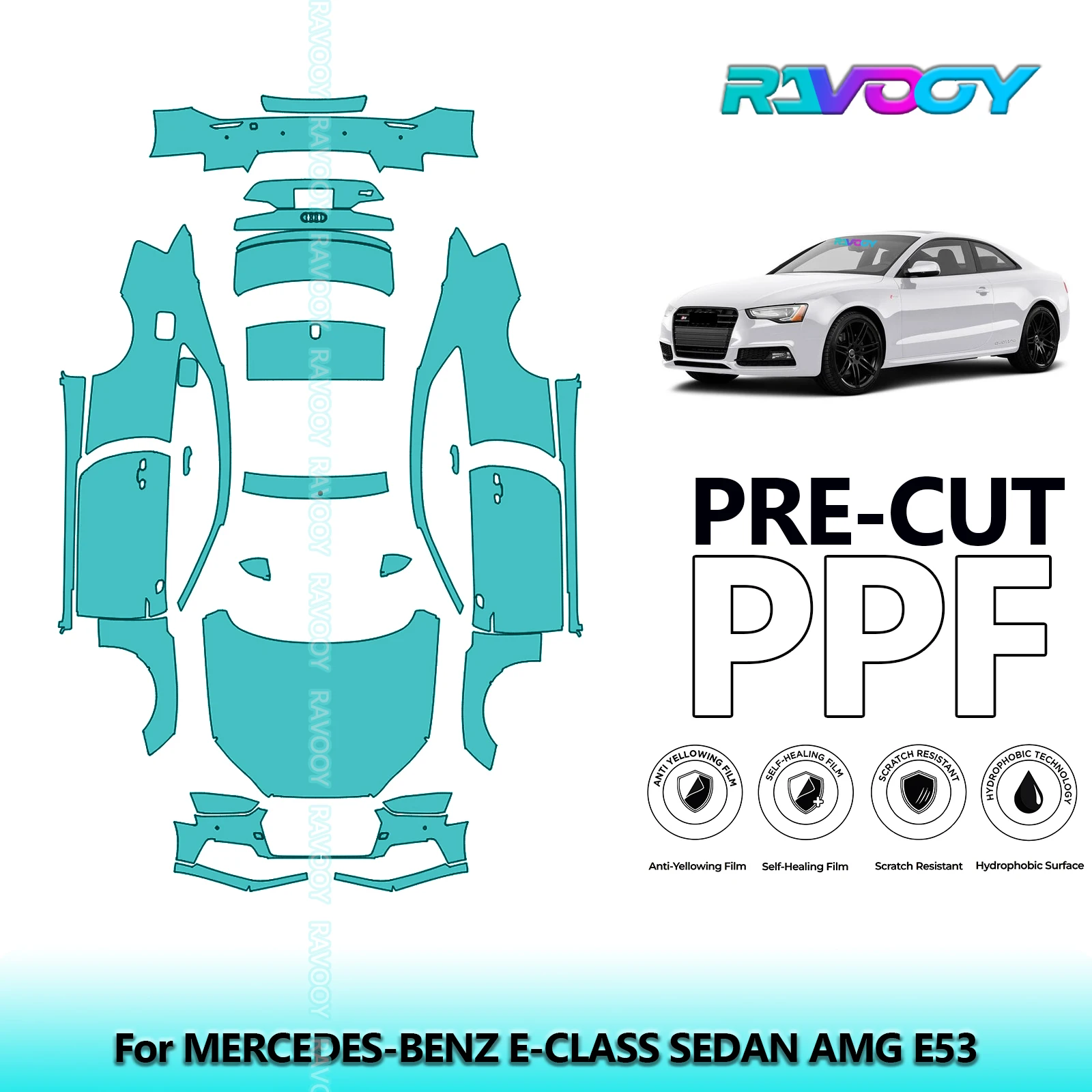 

Full Vehicle Clear Bra Precut PPF Paint Protection Film For Audi S5 Coupe-Cabriolet 2017-2020