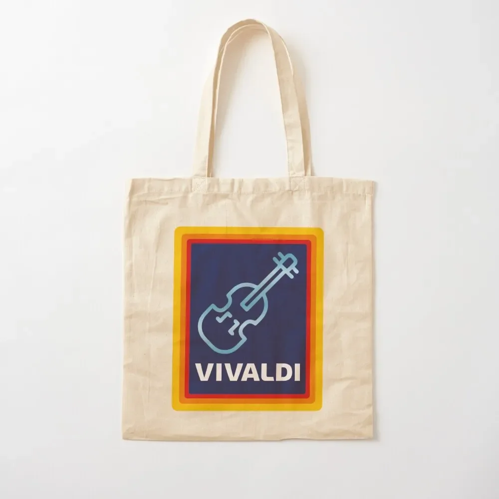 Vivaldi grocery store violin Tote Bag female bag Large bags for women tote bag men free delivery bags