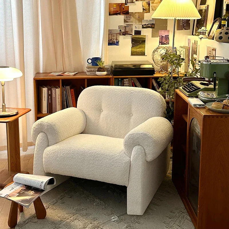 Luxury Designer Relax Chair Student Armrest Leisure Reading Floor Chair Puffs Single Cadeiras De Sala De Estar Nordic Furniture